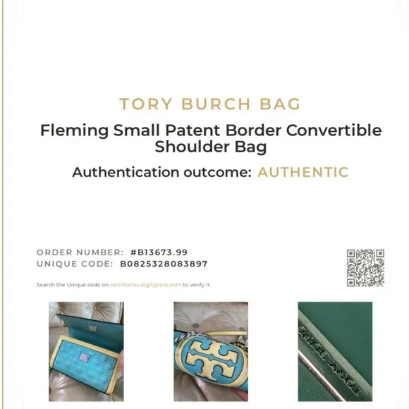 Tory Burch Fleming Quilted Patent Leather Convertible Shoulder Bag - Picture 2 of 15